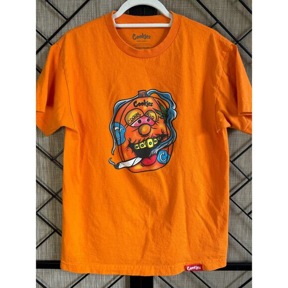 Cookies brand orange pumpkin pothead t-shirt men’s size medium - Picture 3 of 9